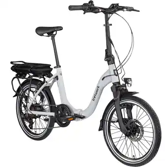 Netto Marken-Discount Tretwerk Matala E Bike Faltrad 20 Zoll Elektrofahrrad Damen Herren 145 - 175 cm silber Angebot