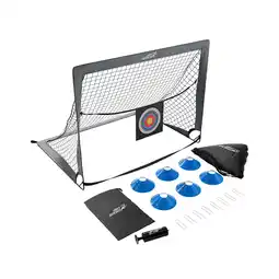 Netto Marken-Discount ArtSport Pop-up Fußballtor Goal Master - 2er Set mit Zubehör, 2 Fußballtore Indoor, Garten - Grau Angebot