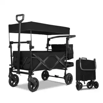 Netto Marken-Discount SachsenRAD Faltbarer Bollerwagen mit Dach, 150 kg Angebot