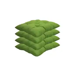 Netto Marken-Discount NYVI Stuhlkissen Genua 38x38 cm 4er Pack Sitzkissen mit Steppung Farbe:Grün Angebot