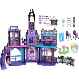 Netto Marken-Discount Monster High Puppenhaus Monster High Haunted High School-Puppenhaus mit Möbel- und Zubehörteilen Angebot