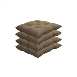 Netto Marken-Discount NYVI Stuhlkissen Genua 38x38 cm 4er Pack Sitzkissen mit Steppung Farbe:Beige Angebot