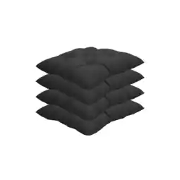 Netto Marken-Discount NYVI Stuhlkissen Genua 38x38 cm 4er Pack Sitzkissen mit Steppung Farbe:Anthrazit Angebot
