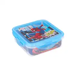 Netto Marken-Discount Spiderman Kinder Brotdose – 500 ml Quadratische Lunchbox für Angebot