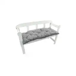 Netto Marken-Discount NYVI Auflage für Gartenbank Ibiza - Bequeme Gartenbankauflage Größe:120 cmFarbe:Karo-Grau Angebot