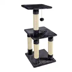 Netto Marken-Discount NYVI Katzen Kratzbaum Trient 85 cm groß anthrazit - Deluxe Mini Katzenbaum Angebot