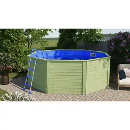 Netto Marken-Discount Pool Evolution Ø 347 cm aus 38 mm kesseldruckimprägnierten Blockbohlen Angebot