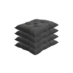 Netto Marken-Discount NYVI Stuhlkissen Genua 38x38 cm 4er Pack Sitzkissen mit Steppung Farbe:Grau Angebot