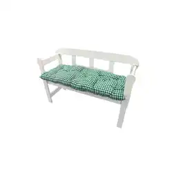 Netto Marken-Discount NYVI Auflage für Gartenbank Ibiza - Bequeme Gartenbankauflage Größe:120 cmFarbe:Karo-Grün Angebot