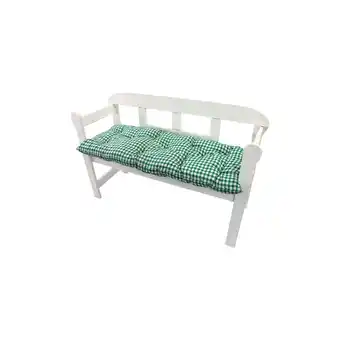 Netto Marken-Discount NYVI Auflage für Gartenbank Ibiza - Bequeme Gartenbankauflage Größe:120 cmFarbe:Karo-Grün Angebot