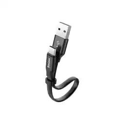 Netto Marken-Discount Baseus Nimble Flachkabel USB / USB-C Kabel mit Halter 2A 0.23M Angebot