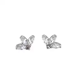 Netto Marken-Discount LEIS Ohrstecker 925 Sterling Silber rhodiniert Glänzend Zirkonia weiß Angebot
