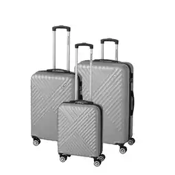 Netto Marken-Discount Trolley-Set Kingston 3-tlg. - silber Angebot