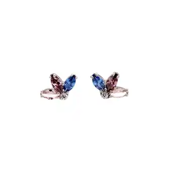 Netto Marken-Discount LEIS Ohrstecker 925 Sterling Silber rhodiniert Glänzend Blume Zirkonia bunt Angebot