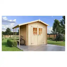 Netto Marken-Discount weka Blockbohlenhaus Juist 18 mm mit Schleppdach Angebot