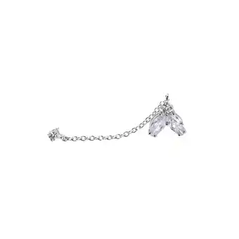 Netto Marken-Discount LEIS Ohrhänger 925 Sterling Silber rhodiniert Glänzend 4 Zirkonia weiß Angebot