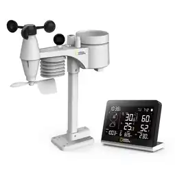 Netto Marken-Discount NATIONAL GEOGRAPHIC Funkwetterstation SC mit 8-in-1-Außensensor und Farbwechsel Angebot