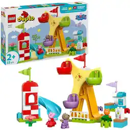 Netto Marken-Discount LEGO Konstruktionsspielzeug DUPLO Peppa Wutz Jahrmarkt Angebot
