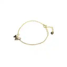 Netto Marken-Discount LEIS Armband 925 Sterling Silber vergoldet Glänzend Schmetterling Zirkonia gelb Angebot