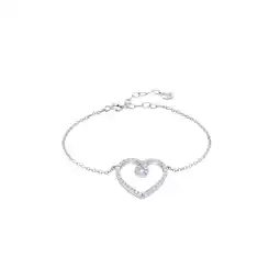 Netto Marken-Discount LEIS Armband 925 Sterling Silber rhodiniert Glänzend Zirkonia weiß Angebot