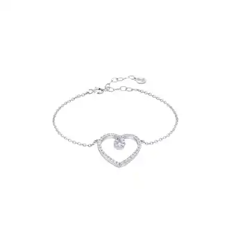 Netto Marken-Discount LEIS Armband 925 Sterling Silber rhodiniert Glänzend Zirkonia weiß Angebot
