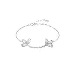 Netto Marken-Discount LEIS Armband 925 Sterling Silber rhodiniert Glänzend Blume Zirkonia weiß Angebot