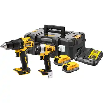 Netto Marken-Discount DeWalt Schlagbohrschrauber POWERSTACK Akku-Kombo-Pack DCK2062E2T, 18Volt, mit Schlagschrauber Angebot