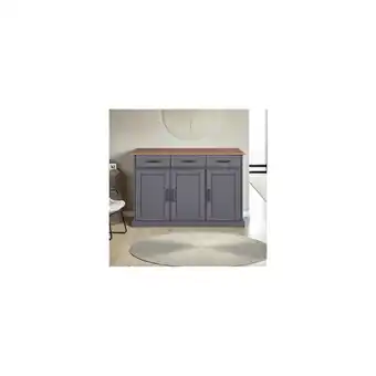 Netto Marken-Discount Inter Link FSC Sideboard Forenzo, Kiefer Massivholz - grau, oak Colori Angebot