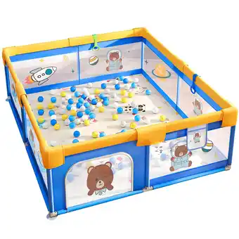 Netto Marken-Discount Ecosa Laufgitter 200x180cm faltbar Spielgitter Krabbelgitter Bällebad Angebot