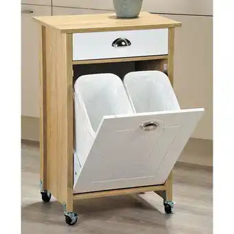 Netto Marken-Discount Kesper Küchenwagen mit Mülleimer - Sonoma Eiche Angebot