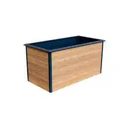 Netto Marken-Discount elephant Hochbeet mit Schneckenschutzkante Metall mit UV-Druck Holzdekor Angebot