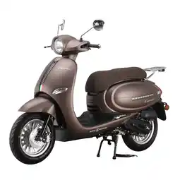 Netto Marken-Discount Alpha Motors Motorroller Cappucino 50 ccm 25 km/h EURO 5 mattbraun Angebot