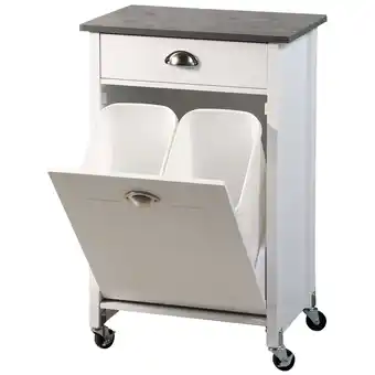 Netto Marken-Discount Kesper Küchenwagen mit Mülleimer - Weiß/Grau Angebot