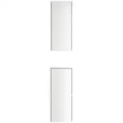 Netto Marken-Discount Limes Badschrank 2er Set zur Wandmontage weiß Hgl Angebot