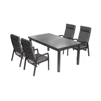 Netto Marken-Discount bellavista - Home & Garden Ausziehtisch Boston M mit 4x Sessel Kansas Angebot