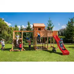 Netto Marken-Discount FUNGOO Spielturm Klettergerüst My_SPACE_XL in versch. Ausführungen Spielplatz Holzschaukel Angebot