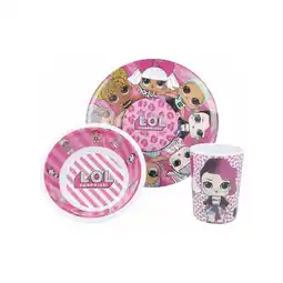 Netto Marken-Discount 3 teiliges Lol Surprise Rock Kindergeschirr Melamin Angebot
