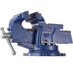 Netto Marken-Discount tectake Schraubstock, aus Gusseisen, 360° drehbar, 2 Arretierungsschrauben, 3 Anschraublöcher Angebot
