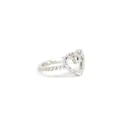 Netto Marken-Discount LEIS Ring 925 Sterling Silber rhodiniert Glänzend Zirkonia weiß Angebot