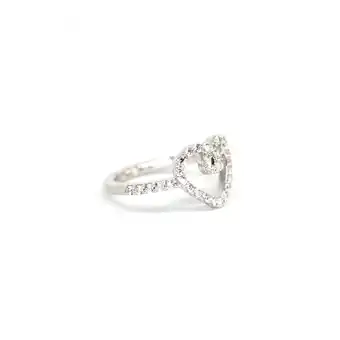 Netto Marken-Discount LEIS Ring 925 Sterling Silber rhodiniert Glänzend Zirkonia weiß Angebot