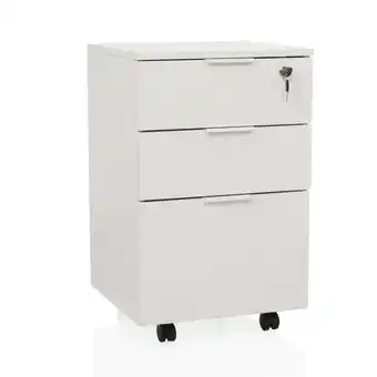 Netto Marken-Discount hjh OFFICE Rollcontainer DAVIK MDF Platte, Melaminbeschichtung Angebot
