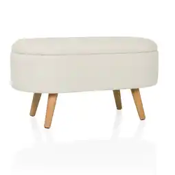 Netto Marken-Discount hjh LIVING Polsterhocker STORIANO Stoff Angebot