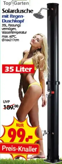 Wreesmann Solardusche mit Regen Duschkopf Angebot