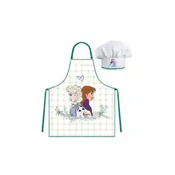 Netto Marken-Discount Disney Frozen Küchenschürze mit Mütze für Kinder – Schutz beim Angebot
