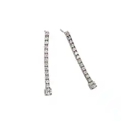 Netto Marken-Discount LEIS Ohrhänger 925 Sterling Silber rhodiniert Glänzend Zirkonia weiß Angebot