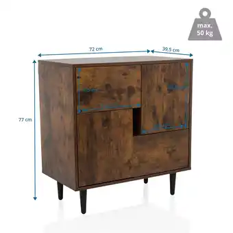 Netto Marken-Discount hjh LIVING Kommode LYKKJA Melaminharzbeschichtete Spanplatte Angebot