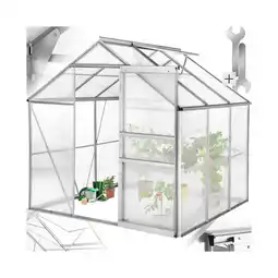 Netto Marken-Discount tectake Gewächshaus, 5,85 m³, UV-beständig und wärmedämmend, 185 x 190 x 195 cm Angebot