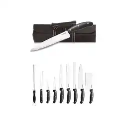 Netto Marken-Discount Cheffinger 10-teiliges Messer-Set aus Edelstahl mit Holzgriff Angebot