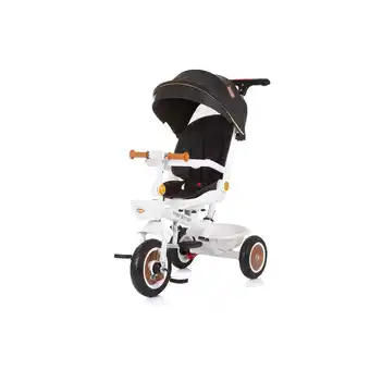 Netto Marken-Discount Chipolino Tricycle Marathon 2 in 1 Dreirad, Sitz umkehrbar, Gummiräder, Dach schwarz/weiss Angebot
