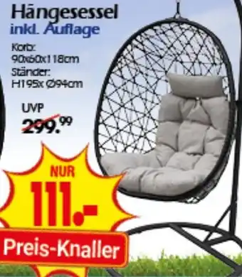 Wreesmann Hängesessel inkl. Auflage Angebot